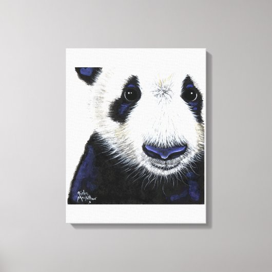 パンダベアプリント「PANDA」 by Shirley MacArthur キャンバスプリント (正面)