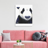 パンダベアプリント「PANDA」 by Shirley MacArthur キャンバスプリント (インサイチュ (リビング))