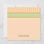 パンダベアベビーシユニセックスャワー招待状 招待状 (裏面)