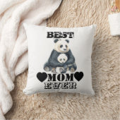 パンダベアママ&ベビー装飾用クッション クッション (ブランケット)