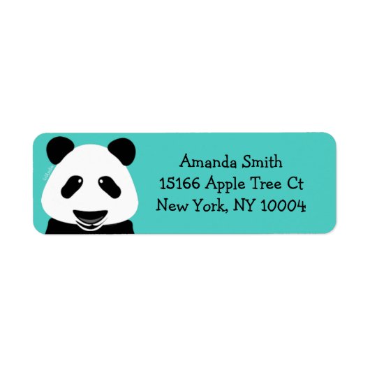 パンダベアモダンティール（緑がかった色） ラベル (正面)