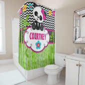 パンダベアモノグラパーソナライズされたムシャワーカーテン シャワーカーテン (インサイチュ)