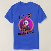 パンダベアリスタコーヒーバリスタジョーク Tシャツ (デザイン正面)