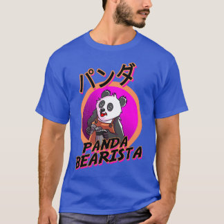 パンダベアリスタコーヒーバリスタジョーク Tシャツ