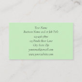 パンダベアロータスフラワーブルー 名刺 (裏面)