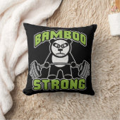 パンダベアーアニメ – Bamboo Strong - Deadlift クッション (ブランケット)