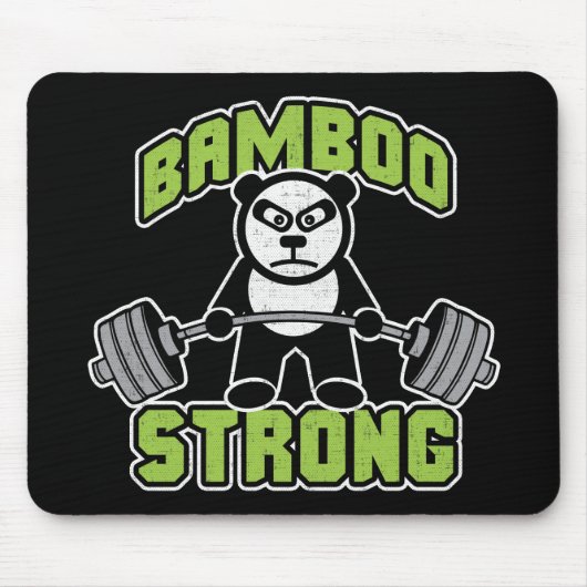 パンダベアーアニメ – Bamboo Strong - Deadlift マウスパッド (正面)