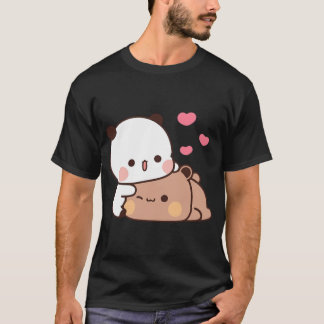 パンダベアーアンドブラウニートゥルーラブブドゥドゥドカップル Tシャツ