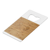 パンダベアーカーディッドバンブープリント クレジットカード栓抜き (裏面アングル)