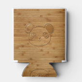 パンダベアーカーディッドバンブープリント 缶クーラー (裏面)