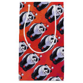 パンダベアークリスマスオンレッド スモールペーパーバッグ (正面)