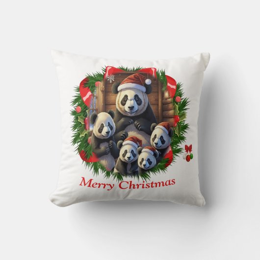 パンダベアークリスマス クッション (正面)