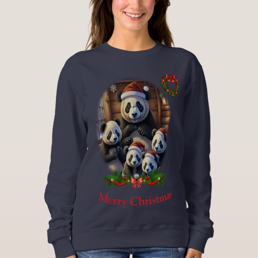 パンダベアークリスマス スウェットシャツ (正面)