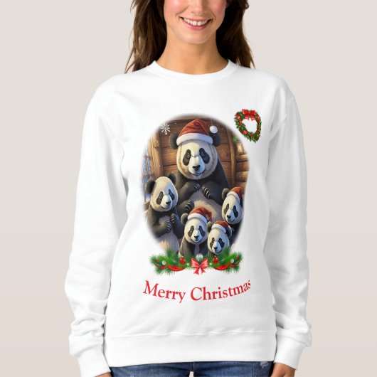 パンダベアークリスマス スウェットシャツ (正面)