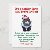 パンダベアークリスマス 招待状 (裏面)