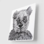 パンダベアーズカスタムアスクウェア壁時計 スクエア壁時計 (傾斜)