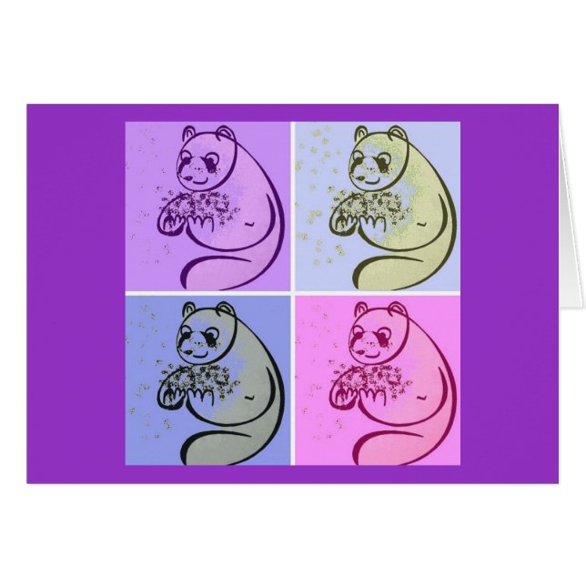 パンダベアーツポップ・アートのール (正面横)