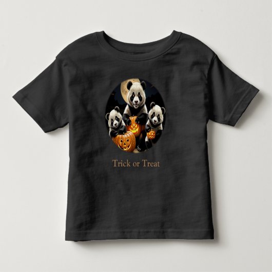 パンダベアーハロウィーン トドラーTシャツ (正面)