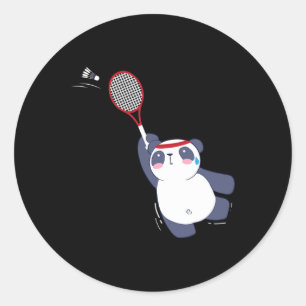 パンダベアーバドミントン選手シングルスダブルスエースアン ラウンドシール