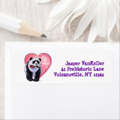 パンダベアーバレンタインデー ラベル (インサイチュ)