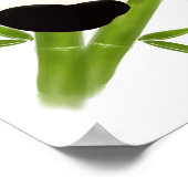 パンダベアーバンブーツリーズポスタープリント ポスター (角)