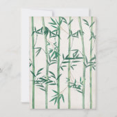 パンダベアーバンブーベビーシャワー招待状 招待状 (裏面)