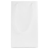 パンダベアーピンクガールズバースデーパーティーバッグ スモールペーパーバッグ (裏面)