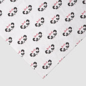 パンダベアーピンクキュートパンダ顔 パターン（の模様が）ある 薄葉紙 (詳細)