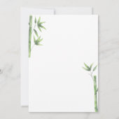 パンダベアーベイビーシャワー招待状 招待状 (裏面)