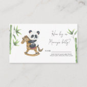 パンダベアーママのお腹の大きさはどのくらいだ エンクロージャーカード (正面)