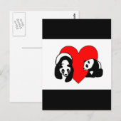 パンダベアーラブ ポストカード (正面/裏面)