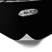 パンダベア宇宙宇宙飛行士おもしろい動物 ポスター (角)