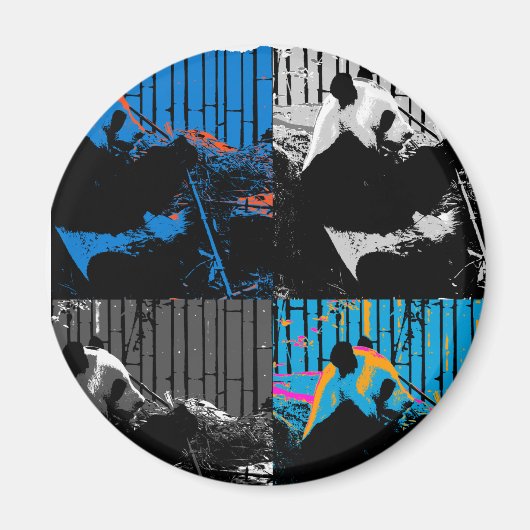 パンダベア数々のパネモダンルデザイン マグネット (正面)