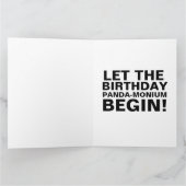 パンダベア特大誕生日カード カード (内部)