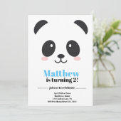 パンダベア誕生日 招待状 (スタンド正面)