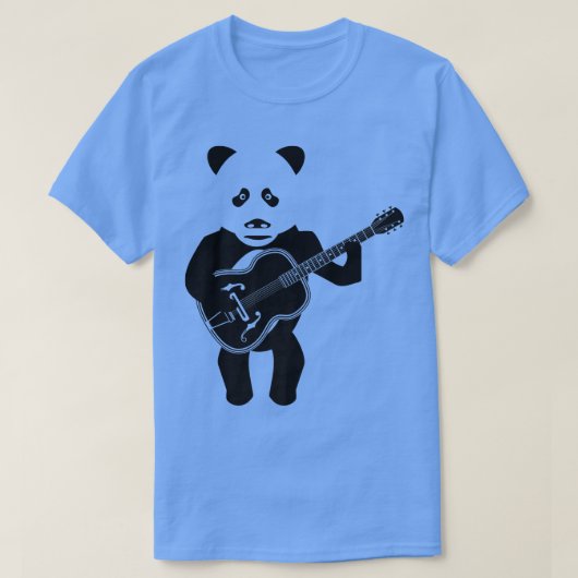 パンダベア遊のアコースティックギタープレミアム Tシャツ (デザイン正面)