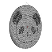 パンダベア顔オンウェーブパターン ダーツボード (正面左)