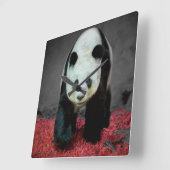 パンダベア スクエア壁時計 (傾斜)