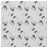 パンダベア スケッチ パターン ファブリック (クローズアップ)