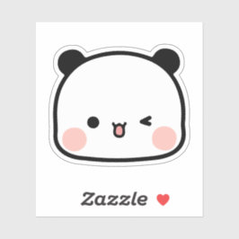 パンダベア，ブブとデュドゥ，顔ブブ シール