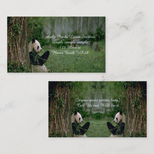 パンダベア 名刺 (正面/裏面)
