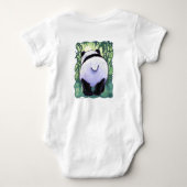 パンダベアTシャツ ベビーボディスーツ (裏面)