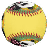 パンダベビークマかわいい幸せ ソフトボール (裏面)