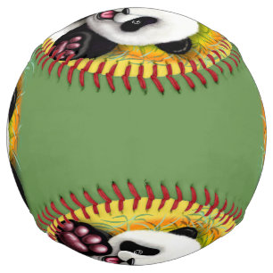 パンダベビークマかわいい幸せ ソフトボール