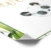 パンダベビー男女兼用シャワー誕生日の好意 ポスター (角)