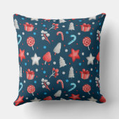 パンダホリデカスタマイズー文字と名前20"X20" クッション (裏面)