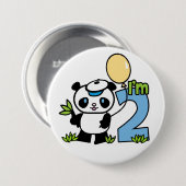 パンダボーイ2歳の誕生日 缶バッジ (正面&裏面)