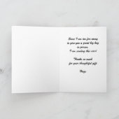 パンダマイルズカードを渡ってハグしてくれてありがとう サンキューカード (内部)