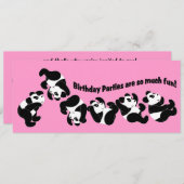 パンダマニア 招待状 (正面/裏面)
