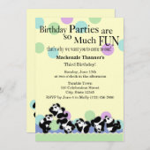 パンダマニア 招待状 (正面/裏面)